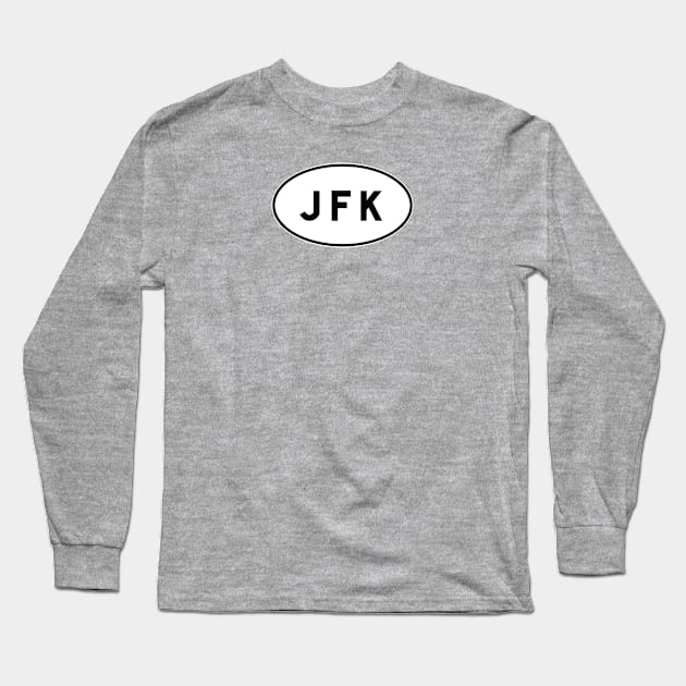 JFK - John F. Kennedy International Airport Long Sleeve T-Shirt by Vidision Avgeek